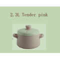 Two handle linest ender casserole dish with lid
